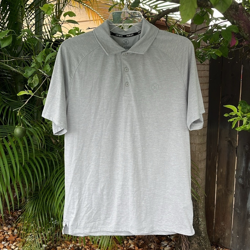 HURLEY Gray Men’s Polo Shirt size small